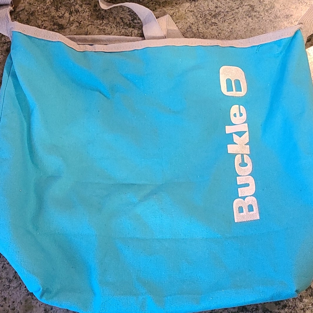BUCKLE Canvas Shoulder Bag